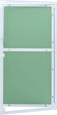 Produktbild von vidaXL Zugangsklappe Grün und Silber 55 x 105 cm
