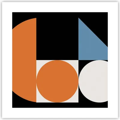 Produktbild von Poster - Poster ohne Rahmen - Stück Geometrisch Räder - 40x40 cm - Wand Bild - Wanddeko - Wandbilder - Kunstposter - Wandposter - Bilder - Kunstdruck - Wanddekoration - Wandbild - P2XAC40x40-4879