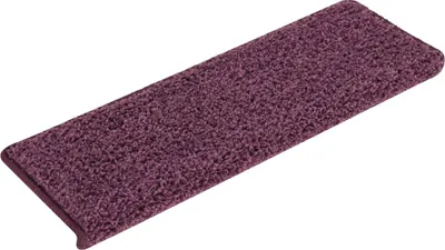 Immagine prodotto di Tappetini per scale 30 pz 65x21x4 cm Viola scuro con bordo rettangolare