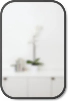 Immagine prodotto di Umbra Wandspiegel Hub, Spiegel, Rechteckig, Glasspiegel, Schwarz, 61 x 91 cm, 1014801-040