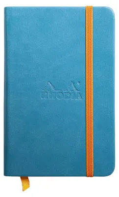 Produktbild von Rhodia 118647C, Monochromatisch, Türkis, A6, 96 Blätter, Liniertes Papier, Hardcover