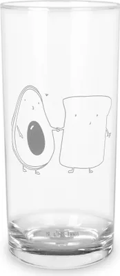 Produktbild von Mr. & Mrs. Panda Wasserglas Avocado Toast 200 ml - Transparent - Geschenk, Tumbler, Toastbrot, Trinkglas, Cocktailglas, Longdrinkglas, Liebe, Hochzeit, Glas