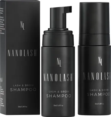 Produktbild von Nanolash Sanftes Wimpern- und Brauenshampoo, 50 ml - Intensive Pflege und Reinigung für volle Wimpern und Brauen