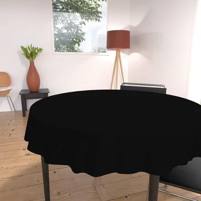 Obrázok produktu pre Obrus odolný voči škvrnám – okrúhly – 180 cm – čierny