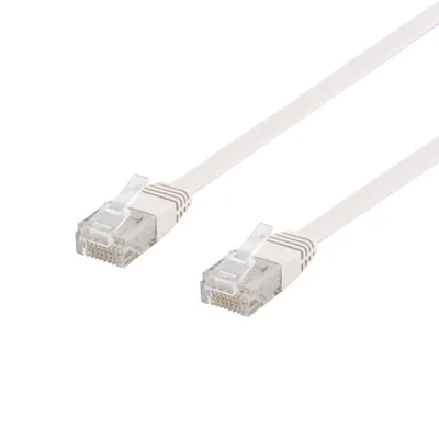 Immagine prodotto di Cavo di rete Cavo patch UTP Cat6 0,3 m, bianco, piatto