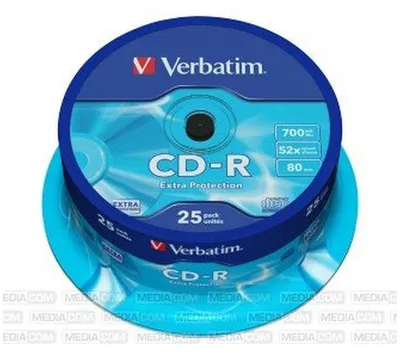 Produktbild von VERBATIM 43432 CD-R 52X EP Rohling