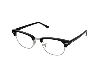 Produktbild von Ray-Ban Clubmaster Optics, Erwachsener, Uni, Quadratisch, Schwarz, Nicht-polarisierte Linse, Azetat