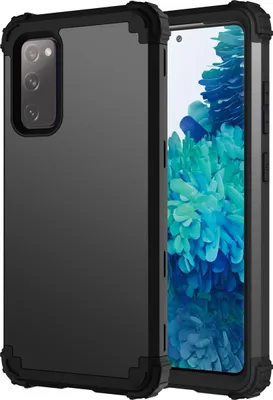 Produktbild von Galaxy S20 FE Hülle, 3 in 1 Hybrid PC TPU Stossfest Robust Schutzhülle für Samsung Galaxy S20 FE 5G Schwarz