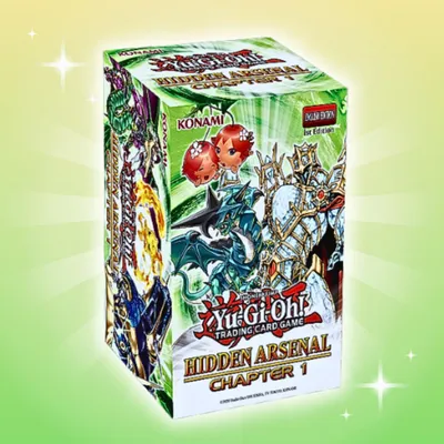 Produktbild von Yu-Gi-Oh! Hidden Arsenal: Chapter 1 | Englisch | 1 Secret Rare + 6 Ultra Rares + Sammelwürfel
