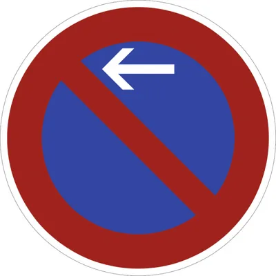 Produktbild von Verkehrsschild VZ286-10, Eingeschränktes Haltverbot Anfang(Rechtsaufstellung)...