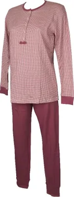 Immagine prodotto di Pigiama invernale RAGNO donna manica lunga cotone interlock caldo cotone serafino articolo DA49NU, Taglia 48, Cotone 100%
