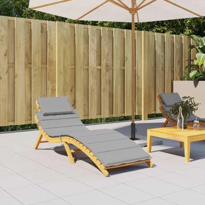 Obrázok produktu pre vidaXL Poťah na lehátko sivý 186x58x4 cm Oxford látka