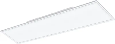 Produktbild von EGLO LED Deckenleuchte Salobrena 1, Deckenlampe, Wohnzimmerlampe, Küchenlampe aus Aluminium, Kunststoff, Bürolampe in Weiß, Flurlampe Decke, L 120 cm
