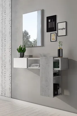 Produktbild von Garderobe Hängeregaltür ARMADIO Beton