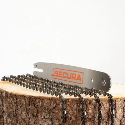 Produktbild von 4x Sägekette + Schwert SECURA 35cm 50 TG 3/8 1,1mm für Stihl MS170 180 Motorsäge
