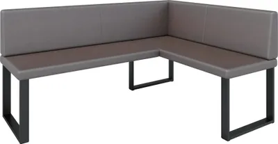 Produktbild von Eckbank AKIKO METAL Corner Bench 168x128 rechts - Eckbankgruppe f r Ihrem Esszimmer, K che modern, Sitzecke, Essecke. Perfekt f r K che, B ro und Rezeption. Solide und starke Verarbeitung. Easy Care