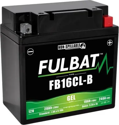Image de Batterie FULBAT FUL GEL - FB16CL-B / YB16CL-B (au gel, sans entretien)