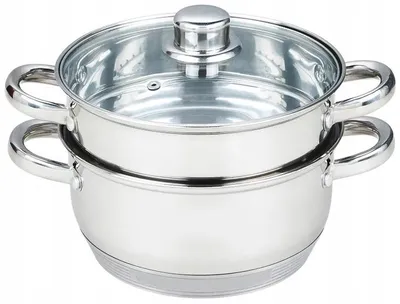 Produktbild von Elitehoff Edelstahl Dampfgarer Topf 18 cm mit Siebeinsatz