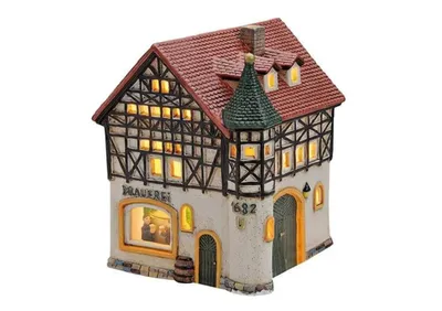 Produktbild von Wurm - Lichthaus Windlicht Brauerei aus Porzellan, B15 x T16 x H17 cm