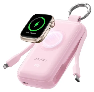 Immagine prodotto di Power bank RORRY CharmGo Pro da 10000mAh, con ricarica rapida da 45W, batteria esterna per cellulari