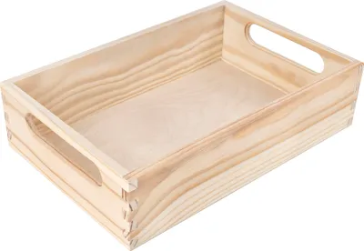 Image de Creative Deco Caisse Bois Rangement 29,5 x 19,5 x 6,5 cm (+/- 1cm)