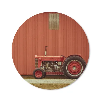 Produktbild von MuchoWow® Mauspad Mousepad Traktor - Scheune - Rot - Bauernhof 50x50 cm - Mousepads - Maus Mat - Pad - Mausunterlage - Vinyl