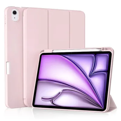 Produktbild von Techsuit Flex Trifold Tablet-Hlle mit Pencil-Halter fr Apple iPad Air 6 11 2024 - Rosa
