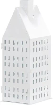 Image de Lanterne en métal 40 cm blanc Dolok Lumarko !