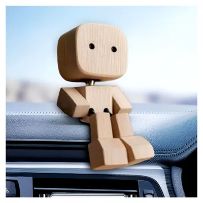 Produktbild von Wackelnde Holzfigur für Auto- und Wohnraumdekoration