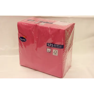 Produktbild von Duni Servietten fuchsia, 3 lagig, 40 x 40cm, 125 Stck.