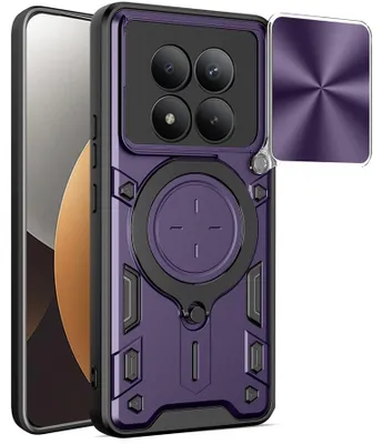 Produktbild von Handyhülle mit CamShield für Xiaomi Redmi Note 15 Pro Plus 5G / POCO M8 Pro 5G, Techsuit CamGuard Pro, Violett / Schwarz