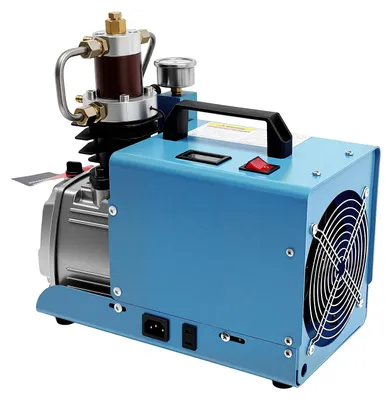 Produktbild von PCP Hochdruckkompressor - Elektrische Luftpumpe 220V - 1800W - 0-30 MPa - 100 l/min - 2-stufige Kompression - Blau