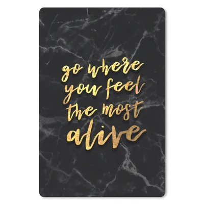 Produktbild von MuchoWow® Mauspad Mousepad Zitate - Leben - Marmor 18x27 cm - Mousepads - Maus Mat - Pad - Mausunterlage