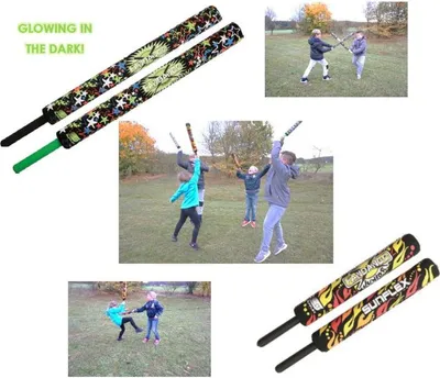 Produktbild von Sunflex Fandango Striker Glow + Fandango Junior Set | Striker Rebell Junior Glow PRO Schaumstoff Schwerter Striker PRO