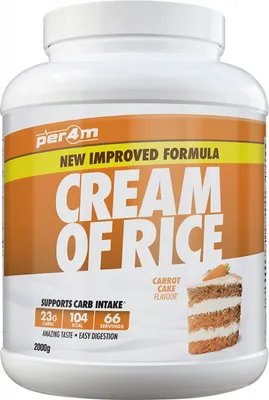 Produktbild von Per4m Cream of Rice (2000g) Carrot Cake - Funktionelle Lebensmittel - Superfoods