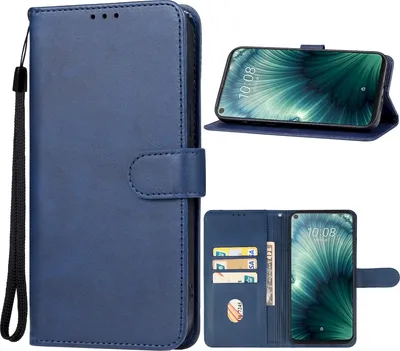 Produktbild von Mobigear Wallet  HTC U23 Pro Hülle Klapphülle Geldbörse - Blau