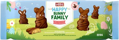 Image de Lambertz Happy Bunny Family au chocolat au lait, paquet de 225 g