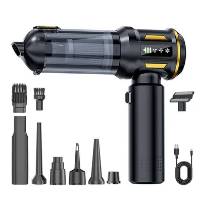 Produktbild von Akku-Handstaubsauger 16000 Pa, kabellos, USB-C, 6000 mAh, tragbarer Autostaubsauger für Auto, Haushalt & Outdoor