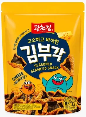 Produktbild von Kwangcheonkim Co., Ltd | Bugak-snack - 50g - Nori In Tempura - Käsegeschmack - Snack - Enthält Milch