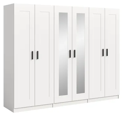 Productafbeelding van Kledingkast Visby | 3-delig | wit