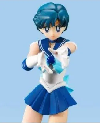 Immagine prodotto di Bandai Tamashii Nations Sailor Moon Sailor Mercury S.H. Figuarts Animation Action Figure Edizione a colori 14 cm