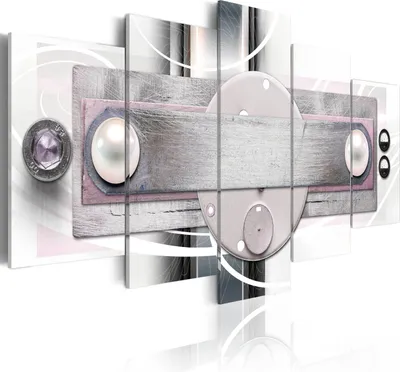 Produktbild von Modernes Wandbild 020101- 203 (100x50) - 5 Teilig Bilder Fotografie auf Vlies Leinwand Foto Bild Dekoration Wand Bilder Kunstdruck Abstrakt