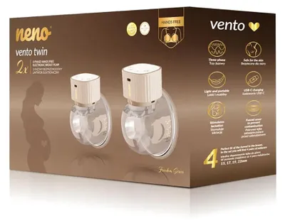 Image de Tire-lait électronique sans fil triphasé VENTO TWIN.