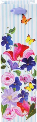 Zdjęcie produktu dla Torba na butelkę Goldbuch „Garden of Colors” w kolorowe kwiaty, 36 x 10,5 cm