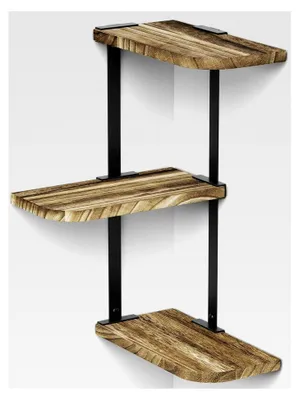 Produktbild von Eckregal Hängeregal Wandregal für Schlafzimmer, Wohnzimmer, Bad, Küche, Büro