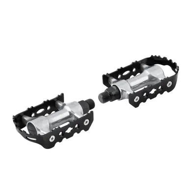 Produktbild von Force 910 Pedale Aluminiumkörper mit Stahlkäfig Kugellager schwarz-silber 67038