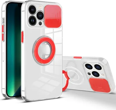 Produktbild von König Design Hülle kompatibel mit Apple iPhone 13 Pro Kunststoff Soft Handyhülle - Handy Case Rot