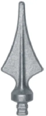 Produktbild von LogistSystem 1 Stück Zierspitze Metall 120x43mm (HxB) / 12x12 Zaundekoration 40.078.02