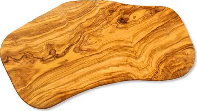 Produktbild von Olivholzschneidebrett 38-40cm natürlich geschnitten