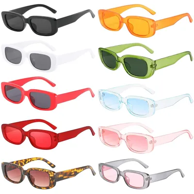 Imagen del producto de Omgoods - Set de 10 gafas de sol retro con protección UV400 para mujer